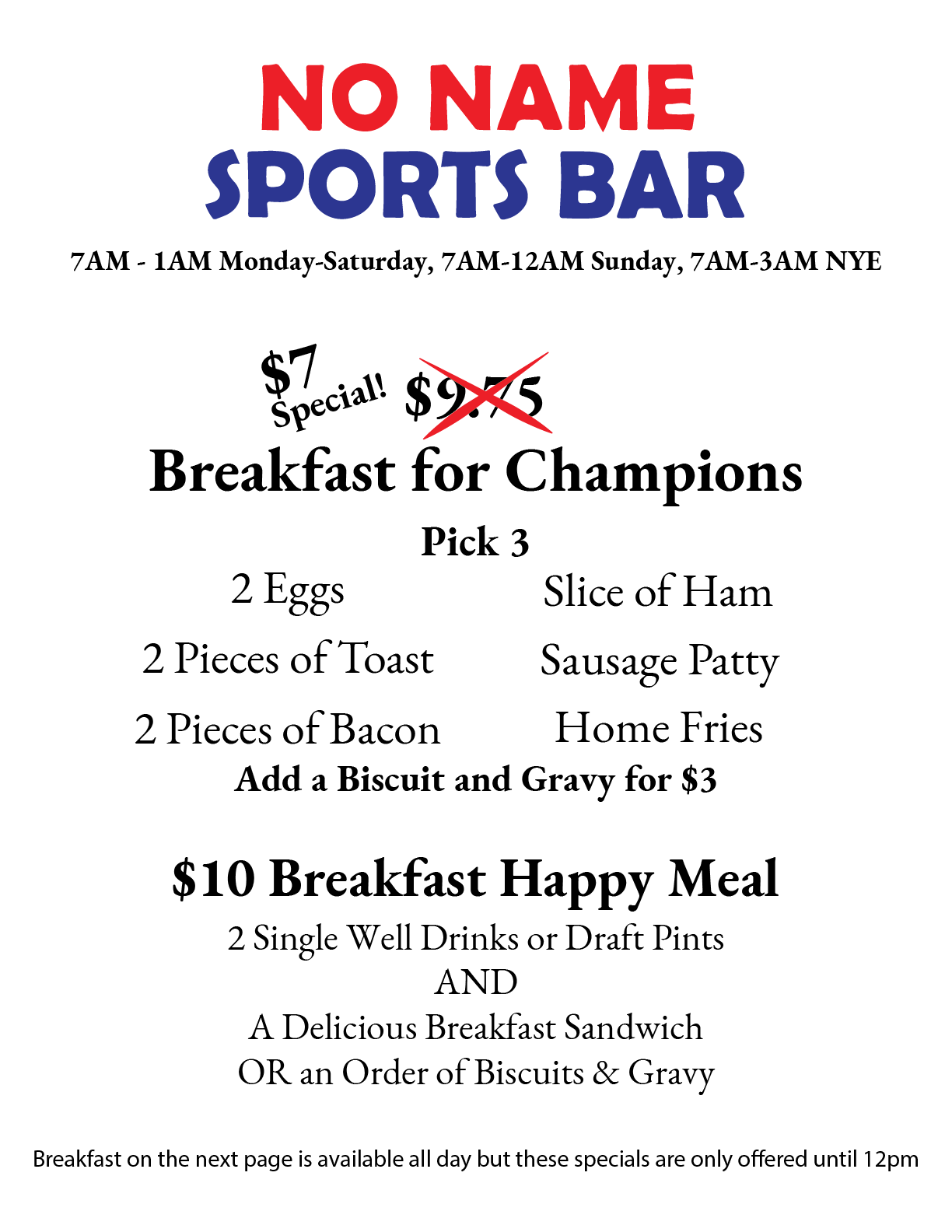 menu front